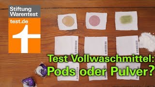 Test Vollwaschmittel 2018 Sind Pods oder Pulver das beste Waschmittel [upl. by Corinna713]