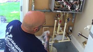 Proper installation of a Rinnai condensing tankless water heater [upl. by Morrie]