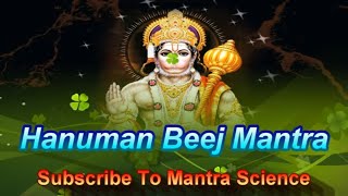 Hanuman Beej Mantra  Karya Siddhi Hanuman Mantra कार्य सिद्धि हनुमान मंत्र [upl. by Novia73]