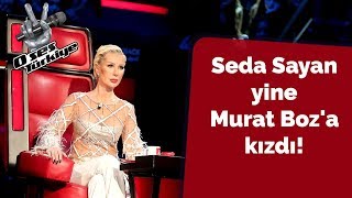 Seda Sayan yine Murat Boza kızdı  O Ses Türkiye 2018 [upl. by Taft]