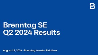 Brenntag SE – Q2 2024 Results Presentation [upl. by Aihtak423]