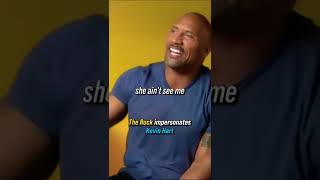 Dwayne Johnson The Rock impersonates Kevin Hart [upl. by Bonnette]