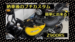 【Z900RS】納車当日誰でもできる！プチカスタム！ [upl. by Robby309]