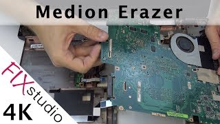 Medion Erazer P7643  disassemble 4k [upl. by Ule]