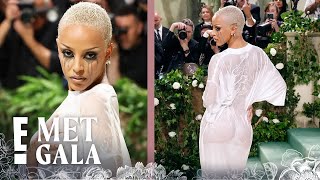 How Doja Cat Looked So DRENCHED at the 2024 Met Gala Hear the SECRET Behind Her Wet Look  E News [upl. by Lainahtan]