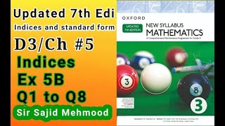 D3 mathCh 5Ex 5BQ1toQ8New Updated 7th EditionNew Oxford Mathematics 3Sir Sajid Mehmood [upl. by Janifer]