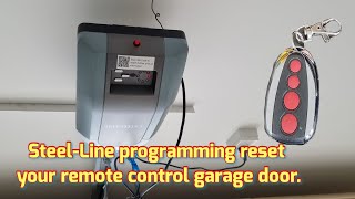 Steel Line Programming reset your remote control garage door [upl. by Thalassa356]