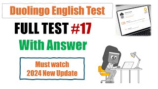 Duolingo English Test  1hr full practice set 17  2024 New Version [upl. by Ahcarb]