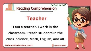 GRADE 13 Reading Comprehension Practice I PART 3 Different Professions I with Teacher Jake [upl. by Nabois198]