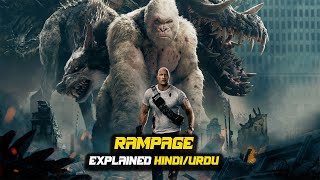 Rampage 2018 Movie Explained In Hindi  Netflix Video Rampage हिंदी  उर्दू [upl. by Georgeanna684]