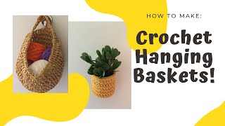 How to Crochet Hanging Baskets [upl. by Akirat]