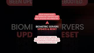 Biometric Servers Update amp Reset [upl. by Hanover]