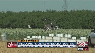 Helicopter crash while crop dusting [upl. by Akinwahs370]