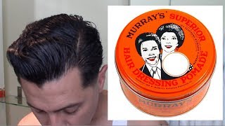 Curly Hair to Straight Tutorial using Murrays Pomade only No heat No blow dryer [upl. by Whitman]