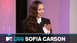 Sofia Carson on her new single “Joke’s On Me”  MTVFreshOut [upl. by Stockwell]