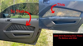 S197 Mustang Coverlay Door Panel Insert 20052014 Fix Those Pealing Door Panels Discount Code Below [upl. by Yve604]