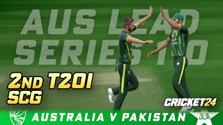 Australia v Pakistan  2nd T20I  Cricket 24 Gameplay [upl. by Balac]