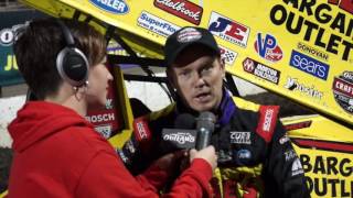 2016 World of Outlaws Craftsman Sprint Car Series Victory Lane from Badlands Night 1 [upl. by Beulah350]