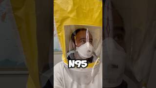 N95 Mask Fit Test 😷✔️laboratory safety health [upl. by Atiniuq442]