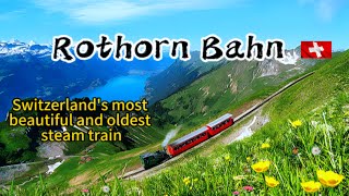 Rothorn Bahn  Travel on a 130yearold train  Switzerland [upl. by Dahs]