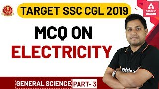 SSC CGL 201920  General Science  MCQ on Electricity विधुत Part 3 [upl. by Nodnart]