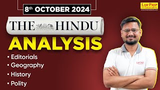 The Hindu Newspaper Analysis for CLAT  8 October 2024  Daily Current Affairs for CLAT 2025 [upl. by Checani]