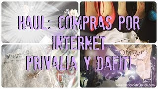 Haul Compras por Internet Privalia y Dafiti [upl. by Ihcalam]