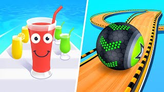 Going Balls  Juice Run  All Level Gameplay AndroidiOS  NEW APK GAMES UPDATE [upl. by Jeramie]