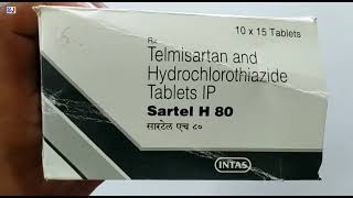 Sartel H 80 Tablet  Telmisartan and Hydrochlorothiazide Tablets Ip  Sartel H 80 Tablet Uses Dosage [upl. by Anirual293]