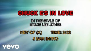 Rickie Lee Jones  Chuck Es In Love Karaoke [upl. by Sansone]