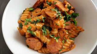 One Pot Sausage and Pasta Recipe Quick dinners [upl. by Maidel641]