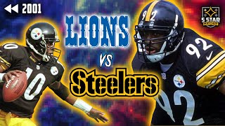 Steelers vs Lions 2001 Jason Gildon Decimates Detroit  5 Star Rewind [upl. by Aleakim]