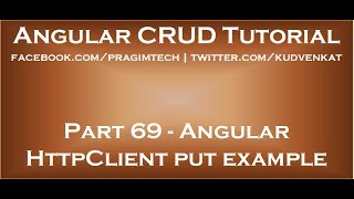 Angular httpclient put example [upl. by Stephannie]