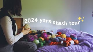 ✨ 2024 spring cleaning yarn stash tour ✨ [upl. by Henrie]