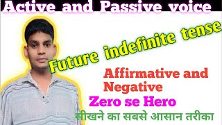 Future indefinite tense Active and Passive voice Active and passive voice future indefinite tense [upl. by Nhguavoj189]