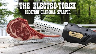 Gear Review ElectroTorch with Reverse Sear Tomahawk Steak [upl. by Urbanna]