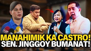 SEN JINGGOY SINUPLAK SI CASTRO BANAT NI SEN ROBIN KAY CASTRO GRACE POE BISTADO [upl. by Anieral]