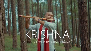 Krish Theme  Krishna Theme  Shri Krishna Govinda Hare Murari Soulful Flute Cover by Kiran Baral [upl. by Imefulo]