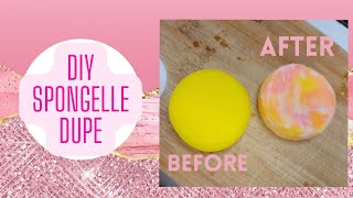 DIY Spongelle Dupe Melt amp Pour Soap Infused Sponge [upl. by Ardnasella]