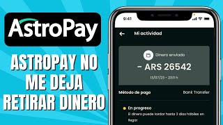 Astropay No Me Deja Retirar Dinero SOLUCIÓN [upl. by Dianthe]