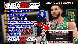 NBA 2k20 to 2k25 Updated Roster and FIXED UNABLE to LOAD  V9 [upl. by Blas]