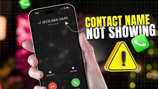 How to Fix the Contact Name Missing for Incoming Calls on iPhone  iOS 18 Contact Names Not Showing [upl. by Enylodnewg]