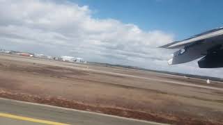 Aerovías DAP BAe 146 short takeoff from Punta Arenas PUQ [upl. by Settle]