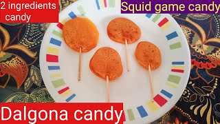 Dalgona candy2 ingredients candySquid game candysugar candyडालगोना कैंडीOriginal dalgona candy [upl. by Nalyorf]