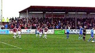 Sye Webster Arrest amp Steven Doris goal  Arbroath 4 Montrose 1 23rd April 2011 [upl. by Needan]