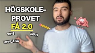 Så Skriver Du 20 På Högskoleprovet [upl. by Nyletak597]