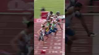 athletics Yohan Blake’s 100m Sprint in 1007 Seconds – A Spectacular Performance [upl. by Yelsiap]