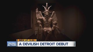 Satanic statue to be unveiled in Detroit [upl. by Wilek]