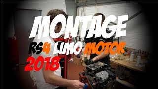 Montage des 1200PS Motor für die RS4 Limo Saison 2018  Philipp Kaess [upl. by Enajyram352]