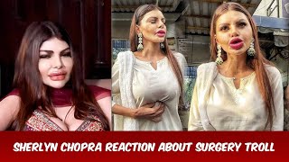 sherlyn chopra angry reaction about her surgery trolling bollywood entertainmentnews [upl. by Ailadgim]